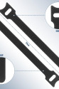 10'lu Cırt Cırtlı Kablo Düzenleyici Kelepçe Seti - 15cm 10'lu Cırt Cırtlı Kablo Düzenleyici Kelepçe Seti - 15cm