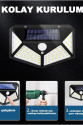 100 Led DIŞ Mekan Solar Aydınlatma Fotoselli Solar Lamba Hareket Sensörlü 100 Led DIŞ Mekan Solar Aydınlatma Fotoselli Solar Lamba Hareket Sensörlü