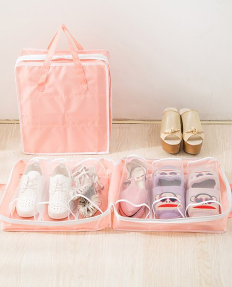 Shoe Tote Ayakkabı SAKLAMA ve TAŞIMA Çantası (Pembe)