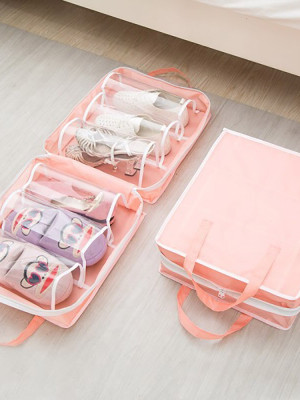 Shoe Tote Ayakkabı SAKLAMA ve TAŞIMA Çantası (Pembe) Shoe Tote Ayakkabı SAKLAMA ve TAŞIMA Çantası (Pembe)