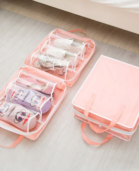 Shoe Tote Ayakkabı SAKLAMA ve TAŞIMA Çantası (Pembe)
