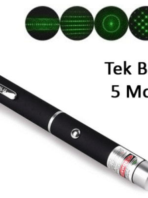 Yeşil Lazer Pointer 500 mW 15 Km Etkili (Tek Başlık 5 Model)