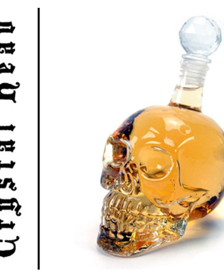 1000 ml Crystal Head Kuru Kafa İçecek Şişesi
