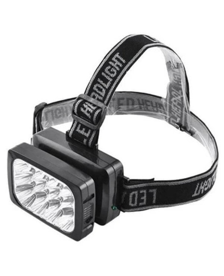 12 Ledli Şarjlı Kafa Lambası Power Ledli Kafa Feneri Tepe Lambası