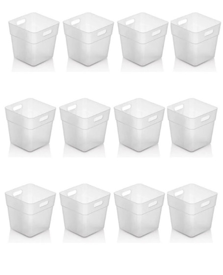 12 li Buzdolabı İçi Mini Düzenleyici Kutu Organizer - Buzdolabı Kapak Düzenleyici