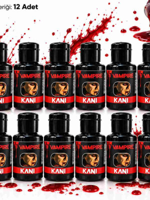 12’li Tiyatro Kanı Seti | Sahte Kan ve Vampir Kanı