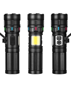 15.000 Lümen TG + COB LED Şarjlı El Feneri WT-703