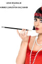 1920'ler 1990'lar Gatsby Kadın Aksesuar Seti – Kırmızı Charleston Saç Bandı ve Sigaralık