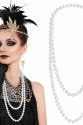 1920 Gatsby İnci Kolye – Vintage Uzun Beyaz İnci Kolye