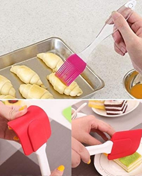2'li Silikon Pasta - Börek - Poğaça Yağ Fırçası ve Spatula Seti 2'li Silikon Pasta - Börek - Poğaça Yağ Fırçası ve Spatula Seti