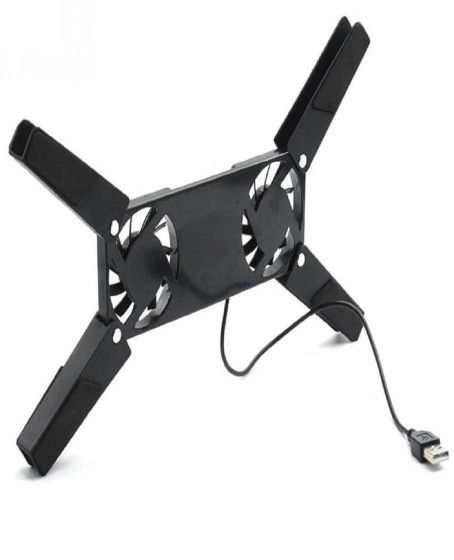 2 Fanlı Notebook Soğutucu Portatif Katlanabilir Laptop Soğutucu Fan Usbli Stand Bilgisayar Fanı
