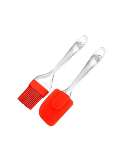 2 Li Set Silikon Pasta - Börek - Poğaça Yağ Fırçası ve Silikon Spatula Seti 2 Li Set Silikon Pasta - Börek - Poğaça Yağ Fırçası ve Silikon Spatula Seti