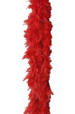 2 Metre Boa Tüy Otriş - Kırmızı