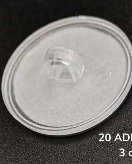 20 Adet Şeffaf Yuvarlak 3 Cm Çaplı Güçlü Disk Yapışkanlar
