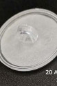 20 Adet Şeffaf Yuvarlak 3 Cm Çaplı Güçlü Disk Yapışkanlar