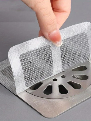 10 Adet Yapışkanlı Banyo Gider Koruyucu Saç Toplayıcı – Gider Böcek Koruyucu Gider Süzgeci