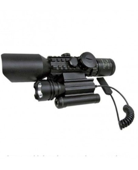 3-10x42 Zoomlu Av Dürbünü Lazer Zenon Fenerli M9