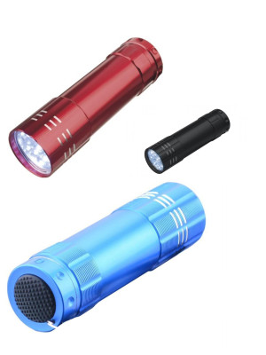 3 Adet 9 Ledli Metal Mini El Fener