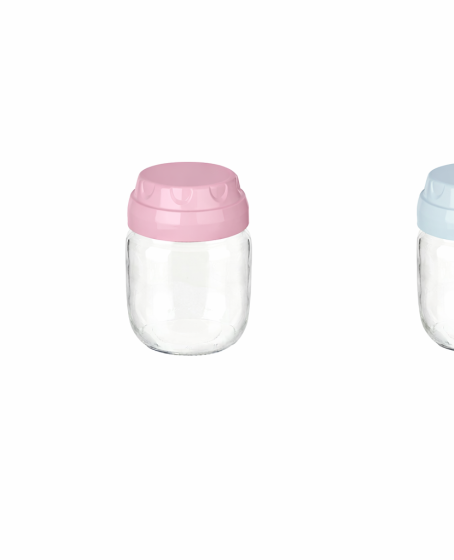 3 Adet Vintage Dekoratif Cam Kavanoz 425ml - 14,3 oz