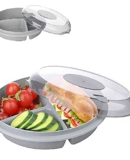 3 Bölmeli Kapaklı Pratik Kahvaltılık 3 Bölmeli Kapaklı Pratik Kahvaltılık