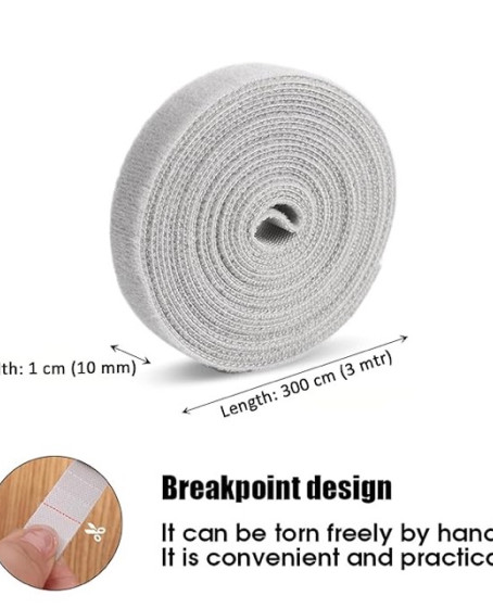 3 Metre Kesilebilir Kablo Düzenleyici Cırt Bant