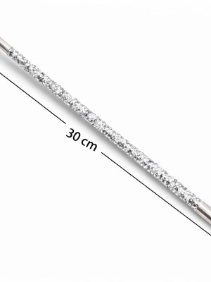 30 cm Gümüş Payetli Sigara Tutacağı – 1920’ler Gatsby Parti Aksesuarı 30 cm Gümüş Payetli Sigara Tutacağı – 1920’ler Gatsby Parti Aksesuarı