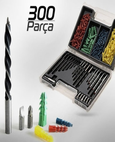 300 Parça Dübel ve Matkap Ucu Seti 300 Parça Dübel ve Matkap Ucu Seti