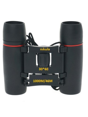 30x60 Cepte Taşımalı Kauçuk Kaplamalı Mini Dürbün - Siyah