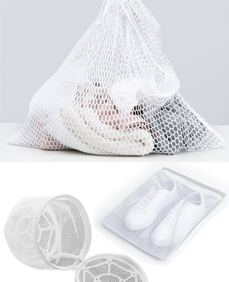 3lü Yıkama File Seti - Ayakkabı Filesi-Plastik Aparatlı Sütyen Yıkama- Çamaşır Yıkama Filesi