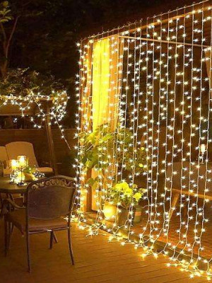 3x2m Premium Perde LED - 8 Fonksiyonlu, Su Geçirmez İç Dış Mekan Teras Dekor Işıkları