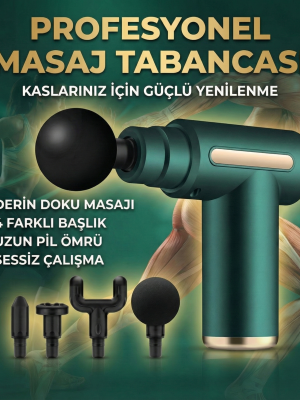 4 Başlıklı 6 Kademeli Titreşimli Şarjlı Mini Masaj Aleti