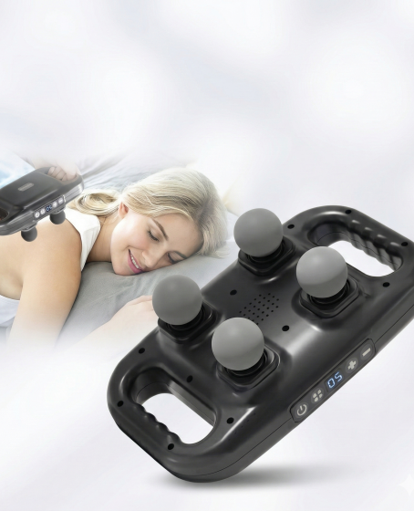 4 Başlıklı Masaj Tabancası - Ergonomik Derin Doku Sırt ve Boyun Masaj Aleti Ağrı ve Sızı Giderici 4 Başlıklı Masaj Tabancası - Ergonomik Derin Doku Sırt ve Boyun Masaj Aleti Ağrı ve Sızı Giderici