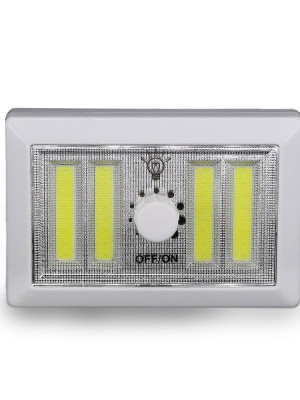 4 Ledli Pilli Led Lamba Güç Ayarlı Led Portatif Lamba Led Işık - Mıknatıslı Yapışkanlı