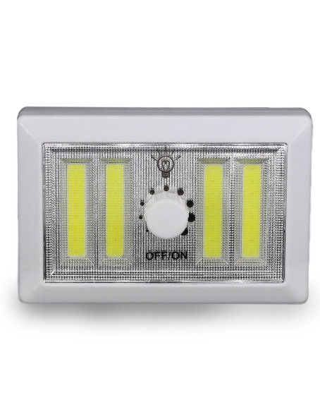 4 Ledli Pilli Led Lamba Güç Ayarlı Led Portatif Lamba Led Işık - Mıknatıslı Yapışkanlı