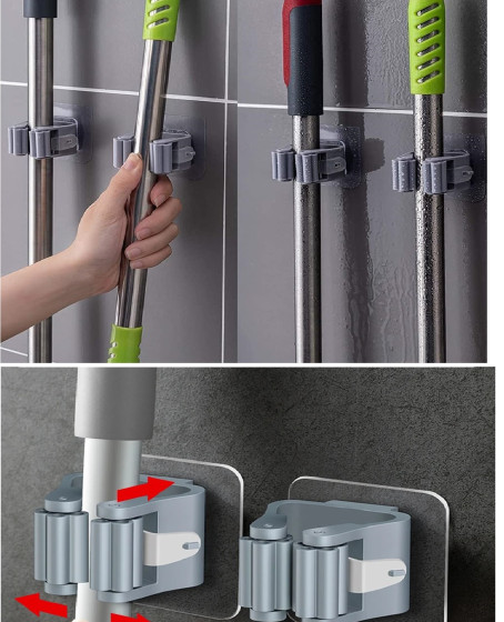 4 Lü Kelebek Yapışkanlı Mop Fırça Çekpas Sap Tutucu Organizer Banyo Düzenleyici 4 Lü Kelebek Yapışkanlı Mop Fırça Çekpas Sap Tutucu Organizer Banyo Düzenleyici