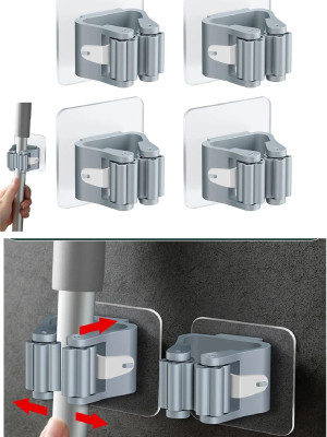 4 Lü Kelebek Yapışkanlı Mop Fırça Çekpas Sap Tutucu Organizer Banyo Düzenleyici 4 Lü Kelebek Yapışkanlı Mop Fırça Çekpas Sap Tutucu Organizer Banyo Düzenleyici