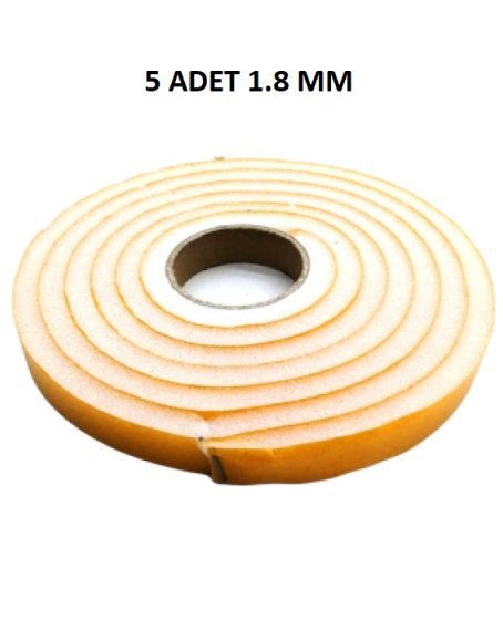 5 Adet Kapı Pencere Isı Yalıtım Süngeri Yapışkanlı Pencere Rüzgar Bandı 18MM x 2,5 MT 5 Adet Kapı Pencere Isı Yalıtım Süngeri Yapışkanlı Pencere Rüzgar Bandı 18MM x 2,5 MT