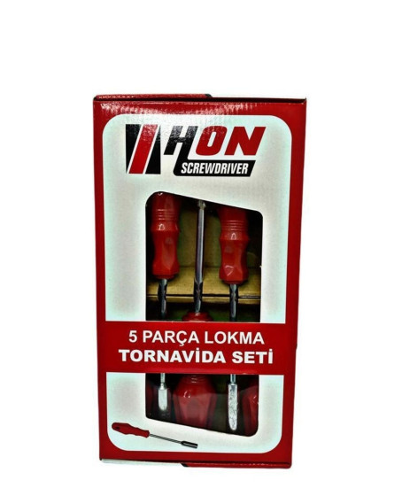 5 Adet Lokma Anahtar Tornavida 6/7/8/10/13/mm Metal Altıgen