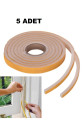 5 Adet Kapı Pencere Isı Yalıtım Süngeri Yapışkanlı Pencere Rüzgar Bandı 18MM x 2,5 MT 5 Adet Kapı Pencere Isı Yalıtım Süngeri Yapışkanlı Pencere Rüzgar Bandı 18MM x 2,5 MT