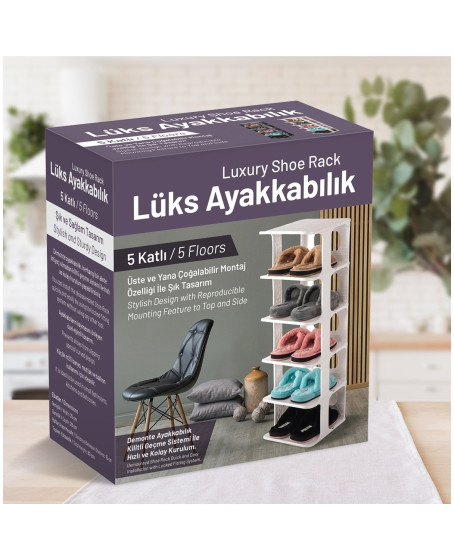 5 Katlı Pratik Ayakkabılık - Ayakkabı Rafı