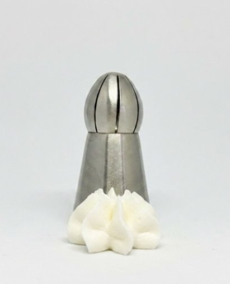 5'li Profesyonel Rus Top Duy Ucu Seti – 5.9 cm Büyük Boy Paslanmaz Çelik Krema Sıkma ve Fırfır Uçları