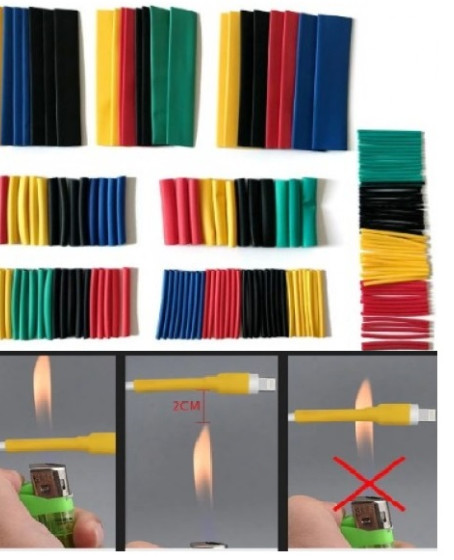 560 Parça Makaron Seti Kapaklı Kutulu Kablo Birleştirme Koruyucu Sıcaklıkla Daralan Makaron Set 560 Parça Makaron Seti Kapaklı Kutulu Kablo Birleştirme Koruyucu Sıcaklıkla Daralan Makaron Set