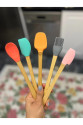 5'li Renkli Ahşap Saplı Silikon Uçlu Spatula Fırçalı Kaşık Seti -Yemek Hazırlık Seti 21 Cm 5'li Renkli Ahşap Saplı Silikon Uçlu Spatula Fırçalı Kaşık Seti -Yemek Hazırlık Seti 21 Cm
