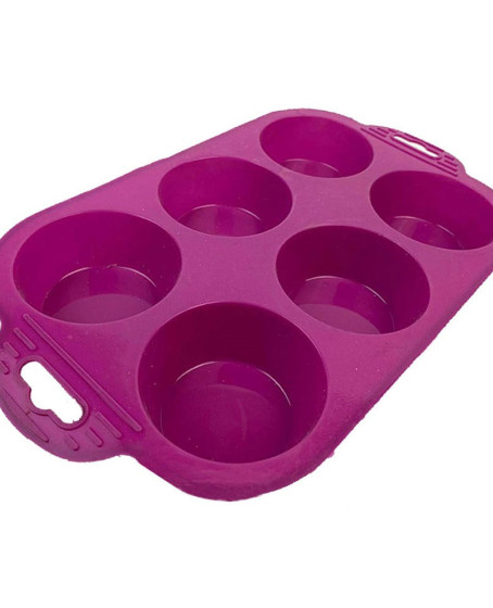 6 Bölmeli Silikon Muffin Kek Kalıbı 6 Bölmeli Silikon Muffin Kek Kalıbı