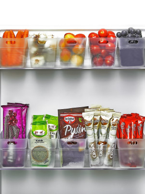 6 lı Buzdolabı İçi Mini Düzenleyici Kutu Organizer - Buzdolabı Kapak Düzenleyici
