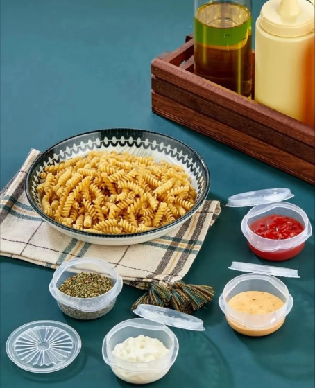 6 lı Yelpaze Kapaklı Şeffaf Mini Sosluk- Ketçap Mayonez Kabı- Kahve Yanı Şeker Lokumluk 6 lı Yelpaze Kapaklı Şeffaf Mini Sosluk- Ketçap Mayonez Kabı- Kahve Yanı Şeker Lokumluk