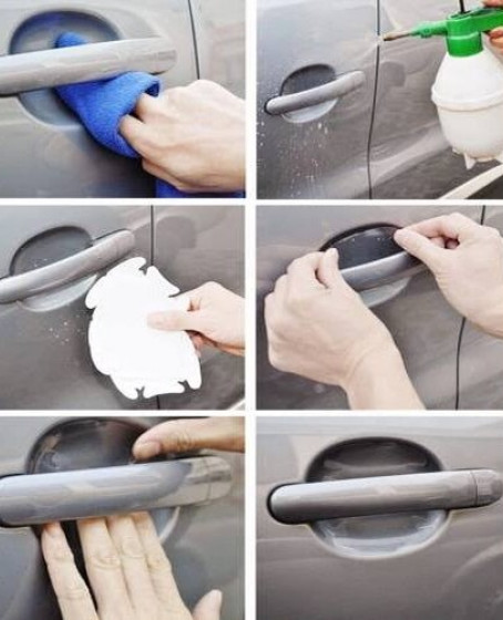 8 Adet Araba Kapı Kolu Koruyucu Çizilme Önleyici Şeffaf Sticker Film Koruma Seti 8 Adet Araba Kapı Kolu Koruyucu Çizilme Önleyici Şeffaf Sticker Film Koruma Seti