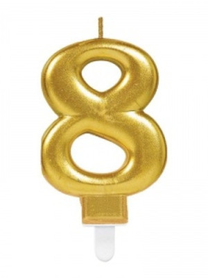 8 Rakam Mum Gold Renk 8 Rakam Mum Gold Renk