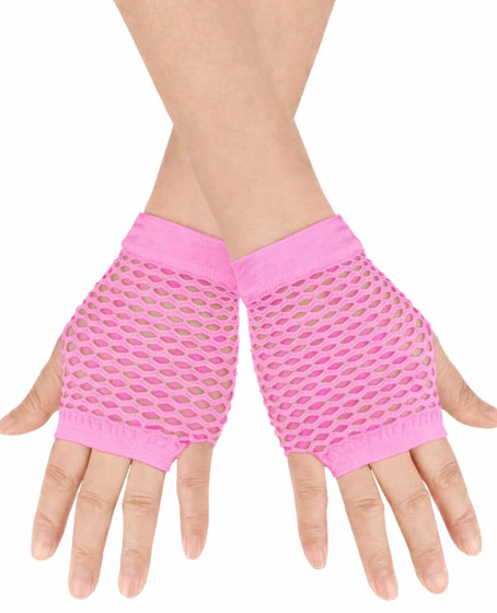 80’ler 90’lar Retro Neon Pembe File Parmaksız Kısa Eldiven 11 cm 80’ler 90’lar Retro Neon Pembe File Parmaksız Kısa Eldiven 11 cm