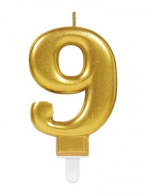 9 Rakam Mum Gold Renk 9 Rakam Mum Gold Renk